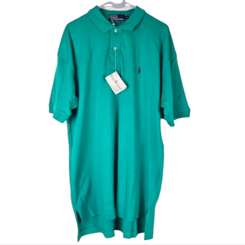 NWT Polo Ralph Lauren Men’s Classic Fit Polo Shirt Green Size XL Preppy